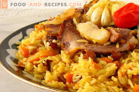 Beef pilaf - the best recipes. How to properly and tasty cook pilaf from beef.