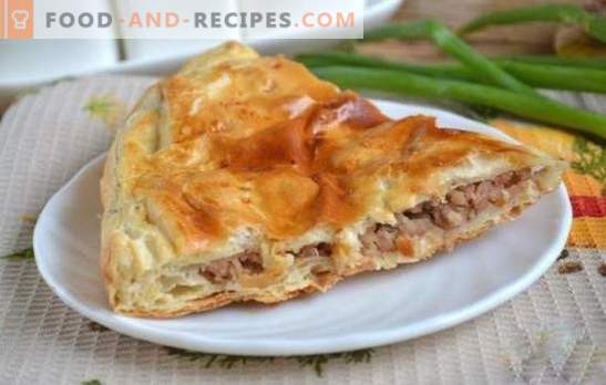 Meat pie from puff pastry with minced meat - nourishing and appetizing! How to bake a delicious puff pastry with minced meat and cheese, eggs, mushrooms