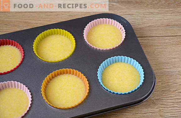 Cornmeal muffins: elegant sunny dessert! Step by step author's recipe for quick corn muffins (with photo)