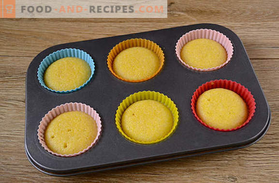 Cornmeal muffins: elegant sunny dessert! Step by step author's recipe for quick corn muffins (with photo)
