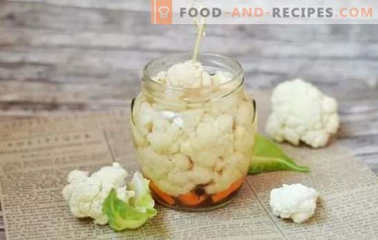 Cauliflower appetizer - classic and non-standard solutions! Homemade cauliflower snacks according to different recipes