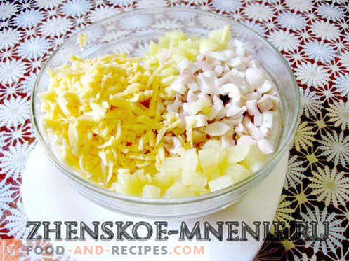 Salad with squid - a recipe with photos and step-by-step description
