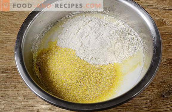 Pancakes with cornmeal: a lush, beautiful dessert on kefir. How to cook corn pancakes: step by step photo-recipe