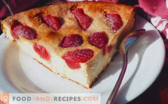 Summer pampers us with many faces with strawberry pies (recipes with photos). Variants of different strawberry pies: yeast, jellied, sandy