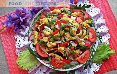 Festive salads without mayonnaise - they won't hurt the figure! Recipes of meat, vegetable, mushroom salads without mayonnaise for the holiday table