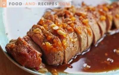 Pork in honey sauce is a delicious dish. How to cook pork in honey, honey mustard and honey-orange sauce