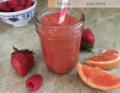 Smoothies with grapefruit