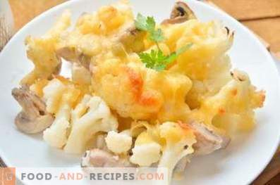 Cauliflower baked in the oven