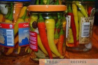 Chili Peppers Marinated for Winter