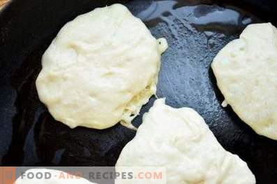 Dough for fritters on milk
