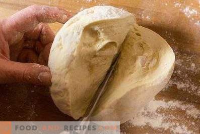 Dough for dumplings on mineral water