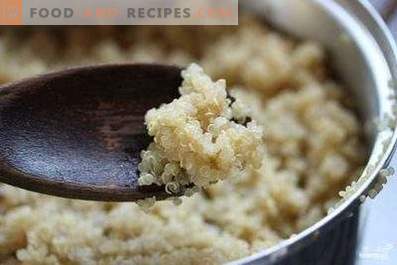 Quinoa for garnish