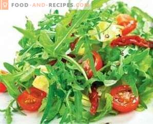 Salads with balsamic vinegar