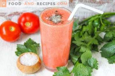 Tomato juice at home