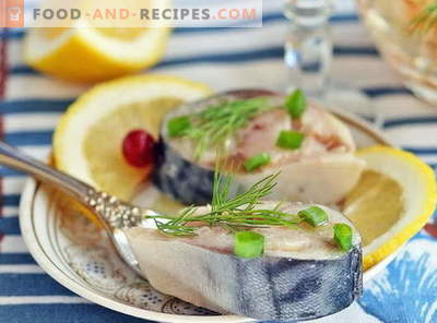 Marinated mackerel - the best recipes. How to marinate mackerel at home.